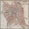 CHIŞINĂU vintage town/city plan. Chisinau Kishinev. Moldova 1938 map