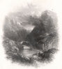 The Gap of Dunloe. At the Lakes of Killarney. Ireland 1835 old antique print