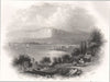 Lough Foyle, Londonderry. Ireland 1835 old antique vintage print picture