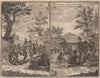 SOUTHERN AFRICA. Hottentot (Khoikhoi). Dancing Music Villages Huts. KOLBEN 1746
