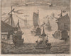 CHINA. Chinese Barks. Junks. After NIEUHOF 1746 old antique print picture