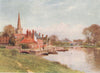 Abingdon, Berkshire, by Harold Sutton Palmer 1929 vintage print picture