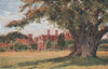 Manor Farm & Queen Elizabeth's Oak, Chenies, Bucks, by H. Sutton Palmer 1929