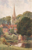 Buckingham, Buckinghamshire, by Harold Sutton Palmer 1929 vintage print