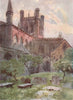 Cathedral from north-east, Chester, by Edward Harrison Compton 1910 old print