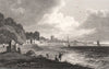 Beaumaris, Isle of Anglesey, Wales, by Henry Gastineau 1835 old antique print