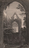 West window of Tintern Abbey, From the north transept, by Henry Gastineau 1835
