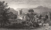 Old Radnor, Radnorshire, Wales, by Henry Gastineau 1835 antique print