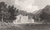 Hafod House, Cardiganshire, Wales, by Henry Gastineau 1835 old antique print