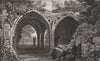 Remains of the Cloisters of Margam Abbey, Glamorganshire by Henry Gastineau 1835