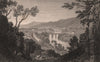 Vale of the Taff, Glamorganshire, Wales, by Henry Gastineau 1835 old print