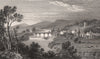Usk, Monmouthshire, Wales, by Henry Gastineau 1835 old antique print picture