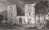Llanthony Priory, West front, Monmouthshire, Wales, by Henry Gastineau 1835