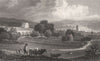 Cowbridge, Glamorganshire, Wales, by Henry Gastineau 1835 old antique print