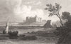 Carew Castle. General view, Pembrokeshire, Wales, by Henry Gastineau 1835