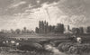 Caldicot Castle, Caldicot Level, Monmouthshire, Wales, by Henry Gastineau 1835