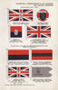 BRITISH ARMY FLAGS. Chief of Imperial Staff. Army Council. C-in-C 1958 print