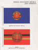 GDR (EAST GERMANY) FLAGS. National Defence Minister. Ensign  1958 old print
