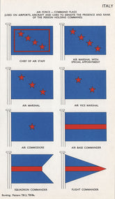 ITALY AIR FORCE COMMAND FLAGS. Chief of Air Staff. Air Marshal/Commodore 1958