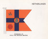 NETHERLANDS FLAGS. Standard of H.R.H. The Princess Beatrix 1958 old print