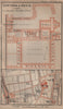 CERTOSA DI PAVIA ground plan. Italy. Torre del Mangano mappa. BAEDEKER 1906