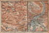 CZECH/BOHEMIAN SWITZERLAND. Tetschen/DECIN Děčín town city plan 1904 old map