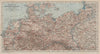 General map of Northern Germany. Poland. Central Europe. BAEDEKER 1910 old