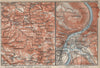 CZECH/BOHEMIAN SWITZERLAND. Tetschen/DECIN Děčín town city plan 1910 old map