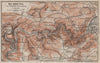 DAS BODETHAL von Thale bis Treseburg. Bode Gorge topo-map. Harz karte 1910