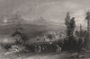 Tarbolton, South Ayrshire. Scotland. BARTLETT c1840 old antique print picture