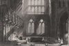 Glasgow Cathedral or High Kirk, Lanarkshire. Scotland. ALLOM c1840 old print