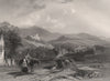 Castle Campbell, from Dollar Glen, Perthshire. Clackmannanshire. SCOTLAND c1840