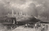 St. Andrews from the Pier. Fife-shire. Scotland. ALLOM c1840 old antique print