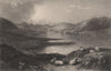 Loch Doon & Castle. Carrick, Scotland. FLEMING 1868 old antique print picture