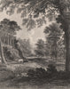 Dura Den, near Cupar, Fife. Scotland. STEWART 1868 old antique print picture
