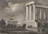 National Monument, Calton Hill, Edinburgh. Scotland. KEMP 1868 old print