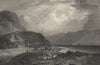 Loch Lochy, Lochaber. Scotland. FLEMING 1868 old antique vintage print picture