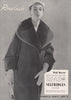 Ranelagh Real Beaver coats. Fashion advert. BRITISH VOGUE 1955 old print