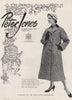 Peter Jones of Sloane Square. Scottish tweed coat. Fashion advert 1955 print