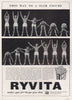 Ryvita makes you fit keeps you slim. This way to a slim figure. Food advert 1955