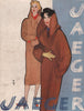 Jaeger. Fashion advert. BRITISH VOGUE 1955 old vintage print picture