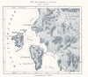 District of Iglesias. Carloforte Sant'Antioco. Sardinia. Sketch map 1885