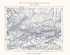 Sierras de Gredos and de Gata. Salamanca. Spain. Sketch map 1885 old