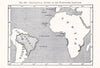 Geographical Extent of the Portuguese Language. Brazil Africa. Sketch map 1885