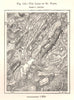 The Lake of St Point. Doubs. Sketch map 1885 old antique plan chart