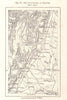 The Wine Districts of Cote-D'Or. Burgundy Bourgogne. Sketch map 1885 old