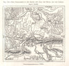 Confluence of the Rhine, Aar, Reuss & Limmat. Switzerland. Sketch map 1885