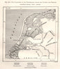 Netherlands Coastline before it was peopled, per Staring. Sketch map 1885