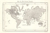 The British Colonies. Empire. World. Sketch map 1885 old antique chart