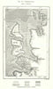 Smeerenburgbreen Svalbard Spitsbergen Norway. Sketch map 1885 old antique